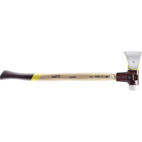 Halder Spaltaxt 765mm 2700g – gesenkgeschmiedetes Axtblatt für Hartholz – ergonomischer Hickory-Stiel – inkl. Schneidschutz (1/5)