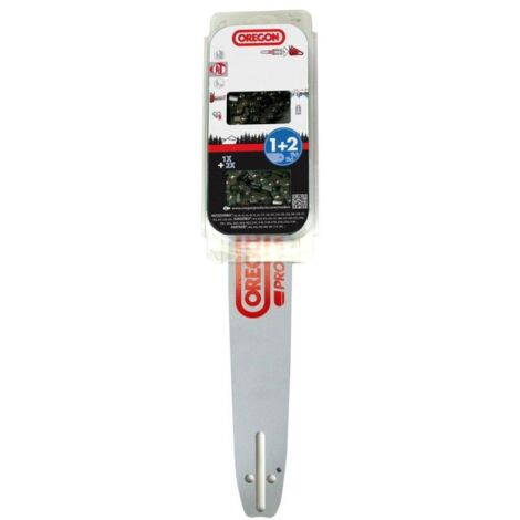 Kit de guide et chaînes Oregon 1+2 Hobby : 1 guide et 2 chaînes Hobby 3/8", 1.3 mm, 30 cm, nombre de maillons 45