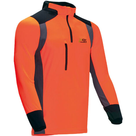 Chemise fonctionnelle PSS X-treme Skin manches longues, Orange/Gris Taille XL