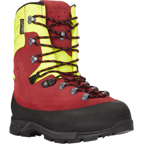 Chaussures De Protection Tronçonnage Ce Classe 2haix Protector Forest 2.1 Gtx Jaune Et Rougesécurité Maximale Lors Du Travail (1/5)