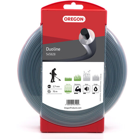 Ligne de coupe à brosse Oregon Duoline 2,7 mm, 70 m de longueur