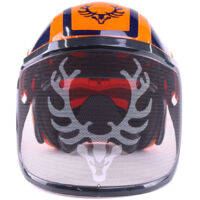 KOX – Casque forestier PROTOS® avec visière intégrale – Norme EPI – Protection auditive – Haute visibilité orange/bleu – Taille unique