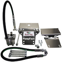 Kit de pompe hydraulique pour remorque O.M.F.B – Réservoir rectangulaire aluminium/plastique – Inclinaison rapide avec visseuse sans fil – Bast-Ing