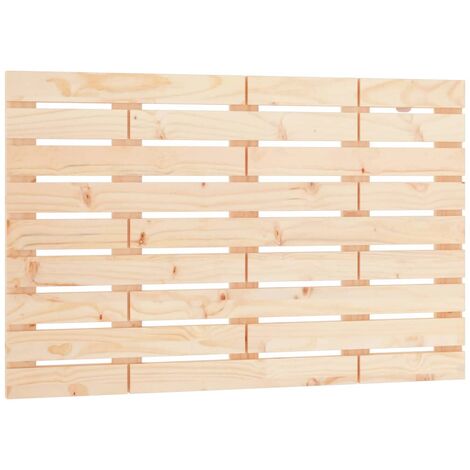 Tête de lit accessoire couchage chambre à coucher meuble murale style palette 96 x 3 x 63 cm bois massif de pin TDL0202741 (1/5)