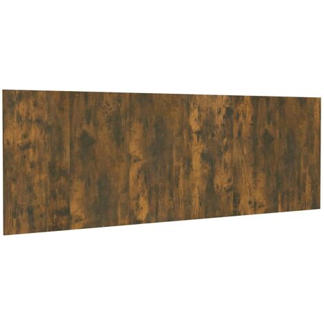 Tête de lit accessoire couchage chambre à coucher meuble murale 240 x 1,5 x 80 cm MDF chêne marron TDL0202677 (1/5)