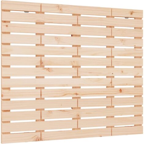 Tête de lit accessoire couchage chambre à coucher meuble murale style palette 96 x 3 x 91,5 cm bois massif de pin TDL0202740 (1/5)