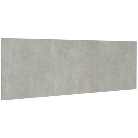Tête de lit accessoire couchage chambre à coucher meuble murale 240 x 1,5 x 80 cm MDF gris TDL0202614 (1/5)