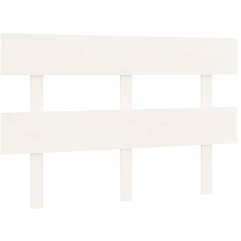 Tête de lit accessoire couchage chambre à coucher meuble 144 x 3 x 81 cm bois de pin blanc TDL0203878 (1/4)