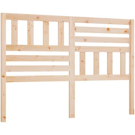 Tête de lit accessoire couchage chambre à coucher meuble 126 x 4 x 100 cm bois de pin massif TDL0206757 (1/5)