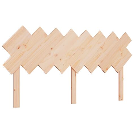 Tête de lit accessoire couchage chambre à coucher meuble style palette 159,5 x 3 x 80,5 cm bois de pin massif TDL0206652 (1/4)