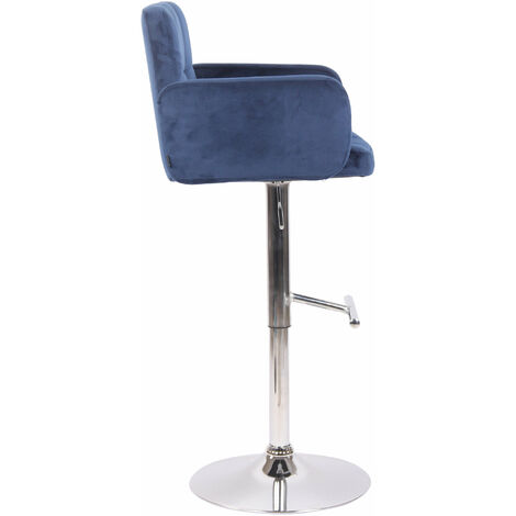 Tabouret de bar x1 coutures décoratives pied trompette hauteur réglable Tabouret de bar x1 coutures décoratives pied trompette hauteur réglable