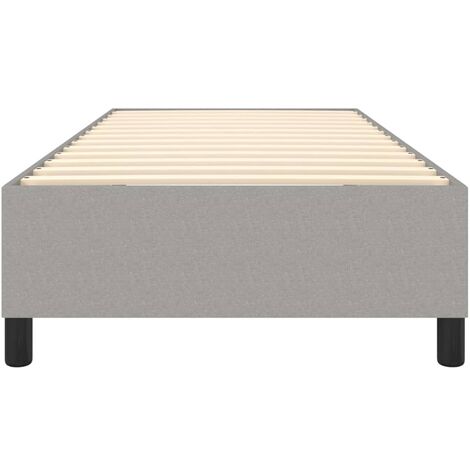 Sommier à Ressorts De Lit Gris Clair 120x200 Cm Tissu | Leroy Merlin