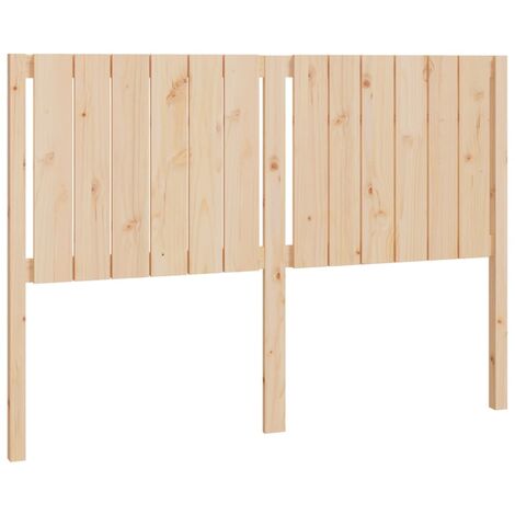 Tête de lit accessoire couchage chambre à coucher meuble 145,5 x 4 x 100 cm bois de pin massif TDL0206706 (1/4)