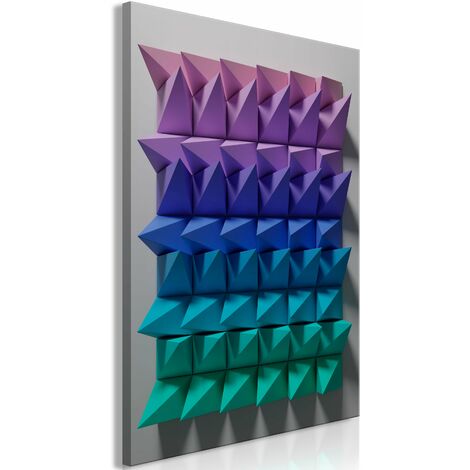 Tableau toile de décoration murale impression premium en 1 partie sur châssis en bois motif Mouvement uniforme 20x30 cm 110014411 (1/3)