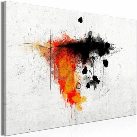 Tableau toile de décoration murale impression premium en 1 partie sur châssis en bois motif Expression du rouge 30x20 cm 110013708 (1/3)