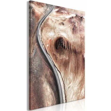 Tableau toile de décoration murale impression premium en partie sur châssis en bois motif Mountain Serpentine (1 Part) 60x90 cm 110014004 (1/3)