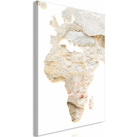 Tableau toile de décoration murale impression premium en 1 partie sur châssis en bois motif Continent chaud 20x30cm 110014268 (1/3)