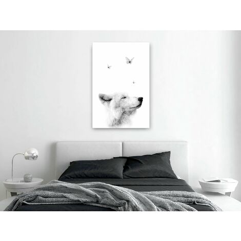 Affiche Toile Cerf Animaux - 40x60 Cm - Impression Haute Définition - Sans Cadre - Décoration Salon, Chambre