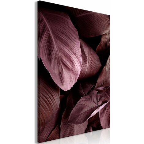 Tableau toile de décoration murale impression premium en 1 partie sur châssis en bois motif Feuilles de velours 20x30 cm 110016037 (1/3)