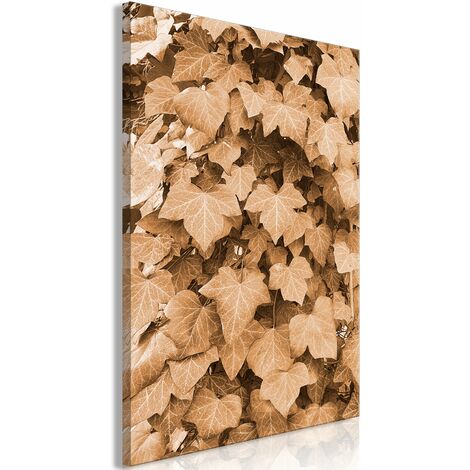 Tableau toile de décoration murale impression premium en 1 partie sur châssis en bois motif Lierre d'automne 20x30 cm 110015919 (1/3)