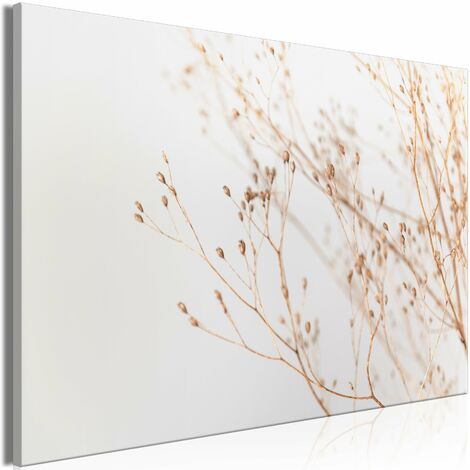 Tableau toile de décoration murale impression premium en 1 partie sur châssis en bois motif Brindille minimaliste 60x40 cm 110015982 (1/3)