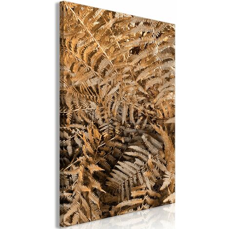 Tableau toile de décoration murale impression premium en 1 partie sur châssis en bois motif Fougère mystérieuse 20x30 cm 110015911 (1/3)
