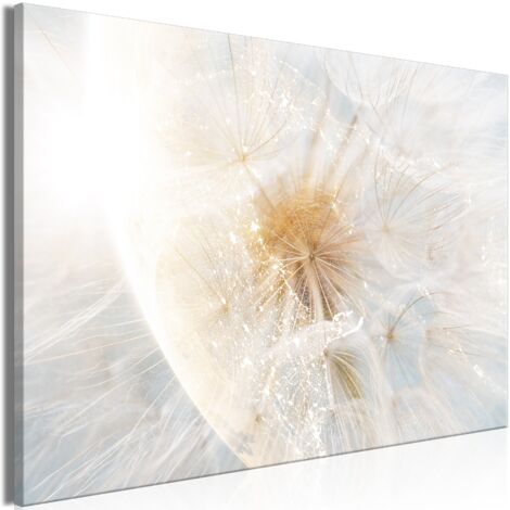 Tableau toile de décoration murale impression premium en 1 partie sur châssis en bois motif Pissenlit au soleil 90x60cm 110016197 (1/3)