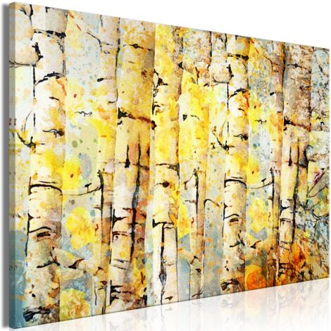 Tableau toile de décoration murale impression premium en 1 partie sur châssis en bois motif Couleurs estivales de la forêt 30x20cm 110017685 (1/3)