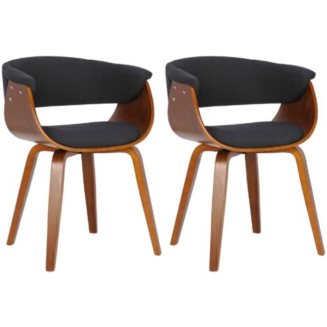 Chaises étroites Font avec pieds en bois et assise rembourrée ou laquée