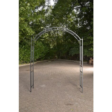 Arche De Jardin Extra Large Métal Noir 300/350 Cm - Pergola Mariage Pour Rosiers Et Plantes Grimpantes 200x230 Cm