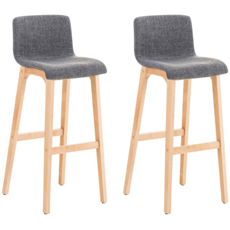 Tabouret De Bar Design KOKOON 'Chairman Black Edition' – Gris Et Bois Noir