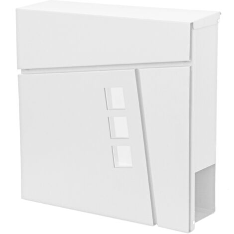 Bravios Elegance Boîte Aux Lettres Murale Moderne Blanc