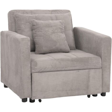 Fauteuil Relax Pivotant Avec Fonction Couchage - Dossier Inclinable Reglable Similicuir Brun Charge Max 150kg Pour Salon Et Tv 89938601