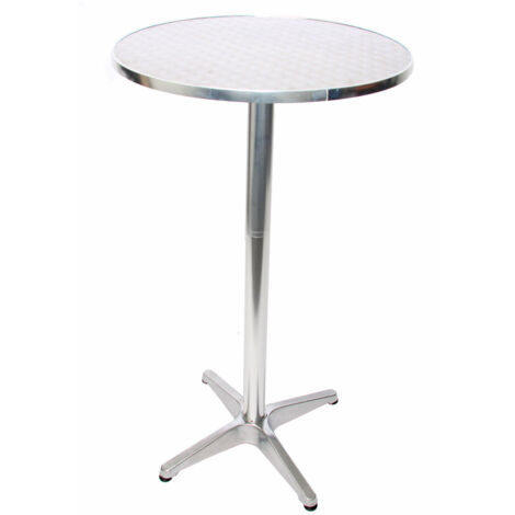 Table de bar en aluminium table de bistro sur pied en aluminium réglable en hauteur 70/110 cm diamètre 60 cm 040008508 (1/5)