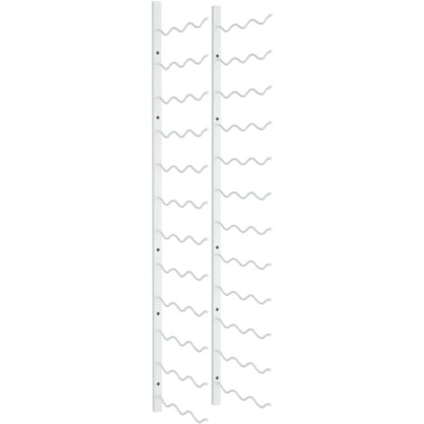 Casier range bouteilles étagère de rangement vin mural pour 36 bouteilles en fer blanc DEC024381 (1/5)