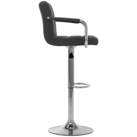 Tabouret de bar x1 chaise haute avec dossier et accoudoirs assise en ...