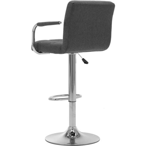 Tabouret de bar x1 chaise haute avec dossier et accoudoirs assise en ...