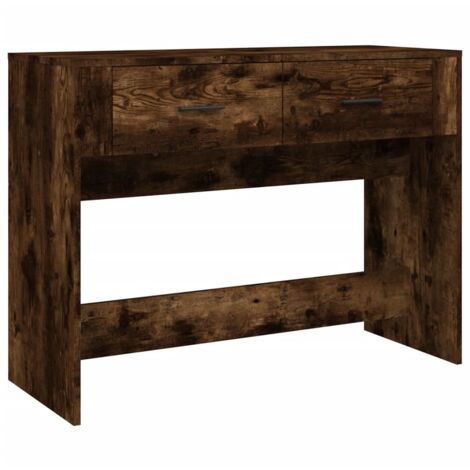 Table Console Avec Tiroir FENLAX 75x34.5x75 Cm - Rangement Pratique, Style Industriel, Gris Sonoma