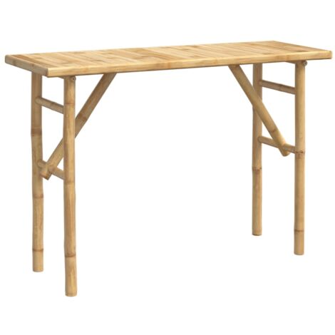 Table console d'entrée fonctionnel et stylé 115 x 39 x 75 cm en bambou DEC031330 (1/5)