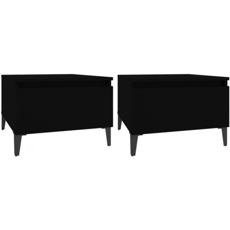 HOSEOKA Table de chevet rustique avec station de charge, table d