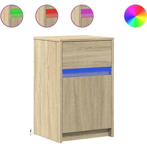 Lot De 2 Tables De Chevet 30x30x40 Cm - Chêne Sonoma, Bois D'ingénierie, 2 Tiroirs Coulissants - Pour Chambre Ou Salon - 3