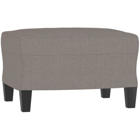 Repose-pieds tabouret bout de lit 60 x 50 x 41 cm en tissu taupe DEC030629 (1/5)