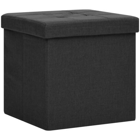 Pouf de rangement double de luxe en similicuir Antonio de qualité supérieure CorLiving