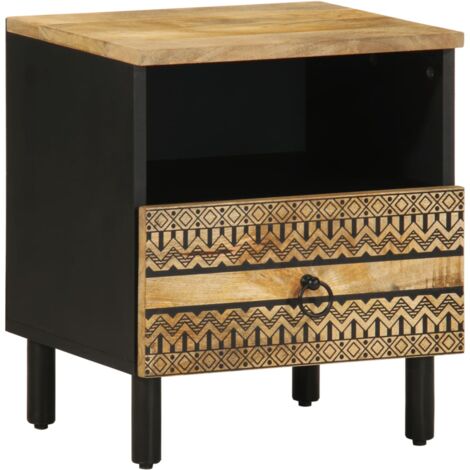 Table de nuit réalisée à la main en bois de manguier | Maisons du Monde Table de nuit réalisée à la main en bois de manguier | Maisons du Monde