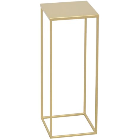 Porte-Plantes moderne en métal doré 19 x 19 x 50 cm Finition Lisse DEC050074 (1/3)