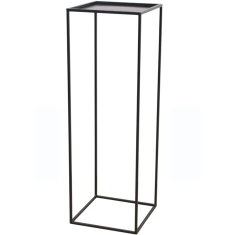 Porte-Plantes Moderne Noir 34 x 34 x 103 cm Design Épuré en Fer Hauteur 103 cm DEC050066 (1/5)