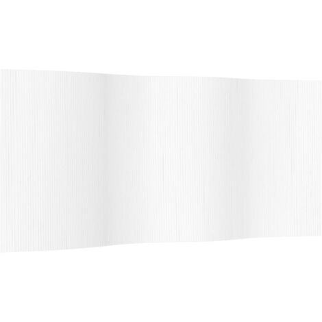 Paravent séparateur de pièce cloison 165 x 400 cm bambou blanc DEC031140 (1/5)