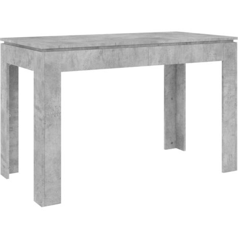 Table de salle à manger design moderne 120 x 60 x 76 cm bois d'ingénierie gris DEC036866 (1/5)