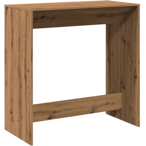 Table de bar rectangulaire design naturel – finition chêne artisanal – 102 × 50 × 103,5 cm DEC036424 (1/5)