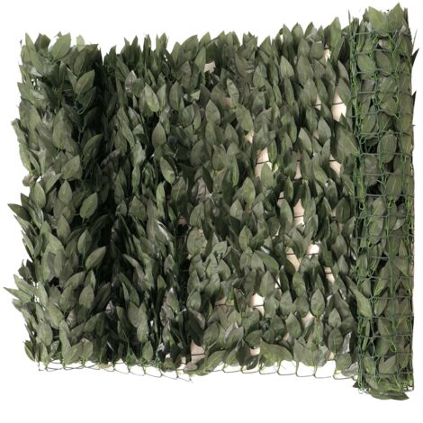 Brise-vue clôture haie artificielle pour balcon terrasse 100 x 300 cm en polyester vert 040009119 (1/5)